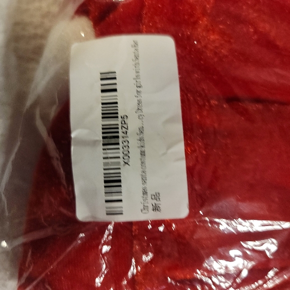 NWT ADORABLE GIRLS SANTA DRESS WITH SANTA HAT AND WRAP SIZE 5 TO 6X - Picture 3 of 10